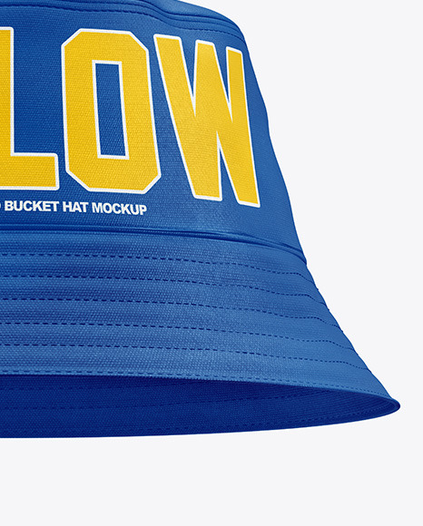 Bucket Hat Mockup In Apparel Mockups On Yellow Images Object Mockups