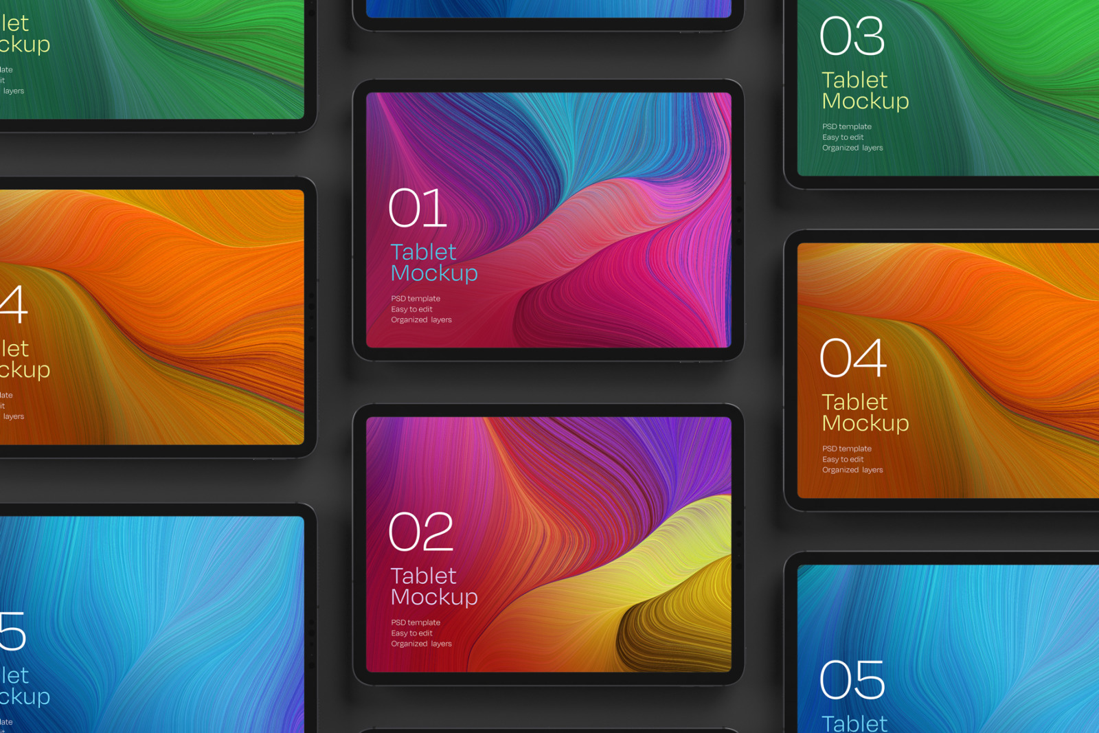 iPad Pro Mockup Set Tablet Screen in Device Mockups on