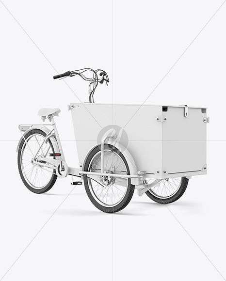 Download Cargo Bike Mockup Half Side View In Vehicle Mockups On Yellow Images Object Mockups