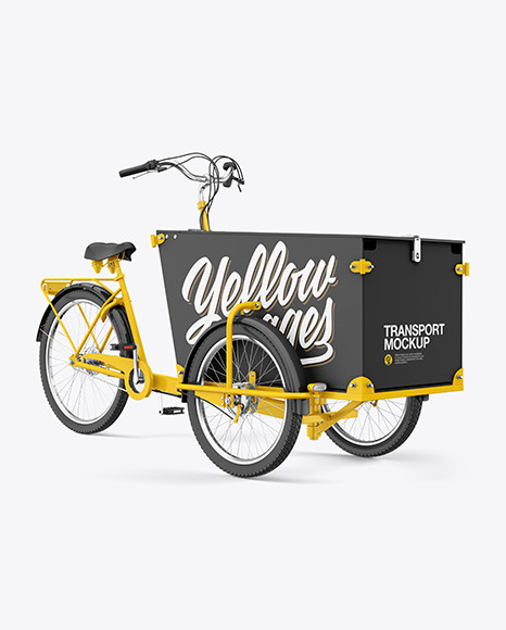 Download Cargo Bike Mockup - Half Side View in Vehicle Mockups on ...