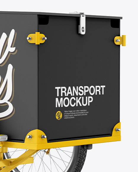 Download Cargo Bike Mockup Half Side View In Vehicle Mockups On Yellow Images Object Mockups Yellowimages Mockups