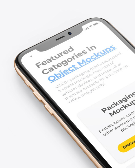 Apple Iphone 11 Pro Mockup In Device Mockups On Yellow Images Object Mockups