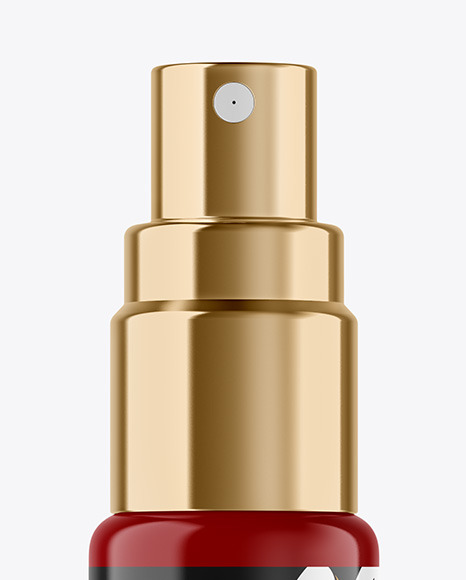 Glossy Spray Bottle Mockup PSD #1