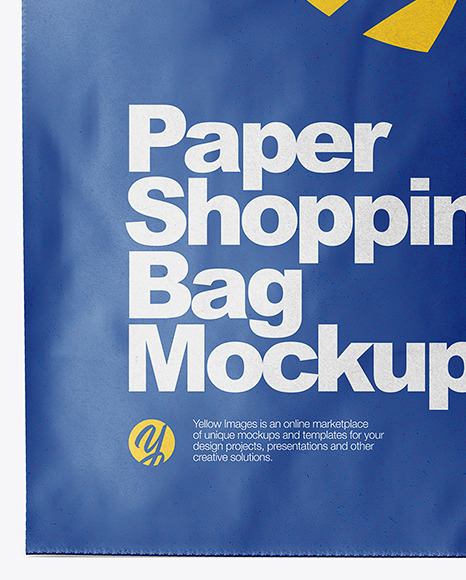 Download Kraft Paper Shopping Bag Mockup Front View In Bag Sack Mockups On Yellow Images Object Mockups