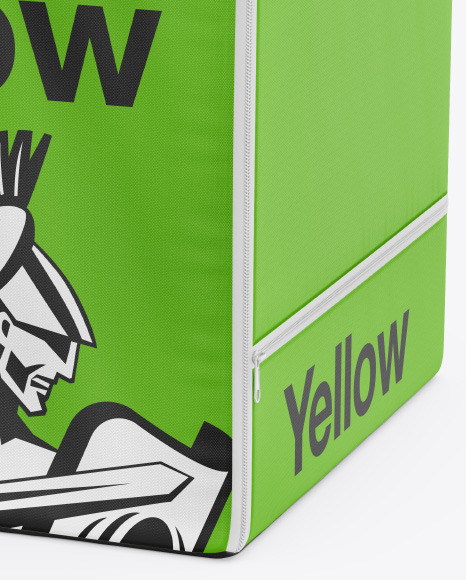 Polyester Delivery Bag Mockup In Bag Sack Mockups On Yellow Images Object Mockups