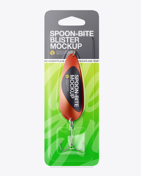 Spoon-Bait Blister Pack Mockup