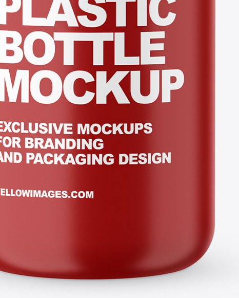Matte Plastic Bottle Mockup PSD #1
