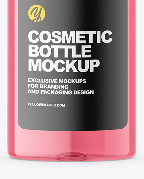 Clear Cosmetic Bottle Mockup PSD #6
