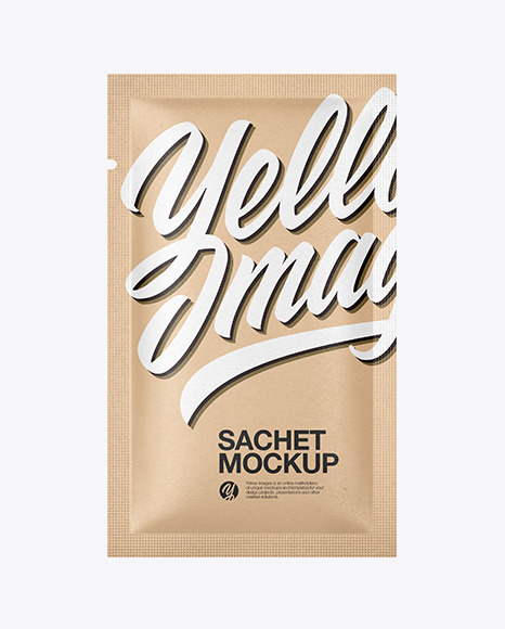 Download Kraft Paper Sachet Mockup In Sachet Mockups On Yellow Images Object Mockups Yellowimages Mockups