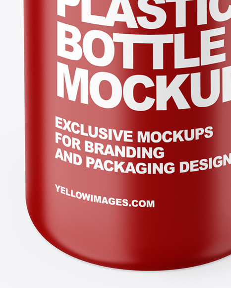 Matte Plastic Bottle Mockup PSD #1