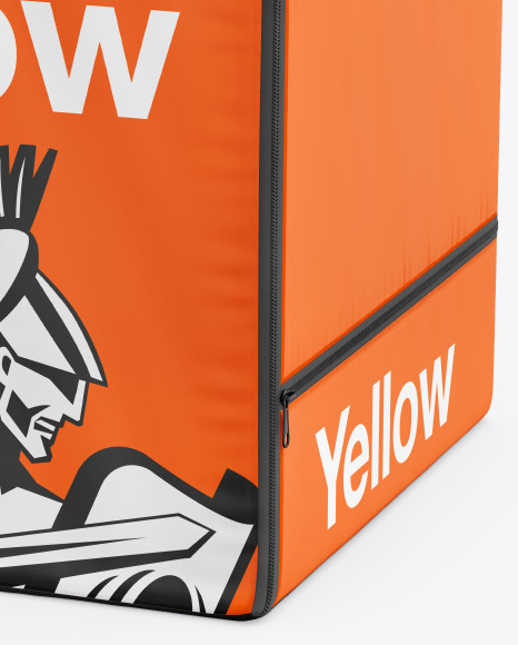 Vinyl Delivery Bag Mockup In Bag Sack Mockups On Yellow Images Object Mockups