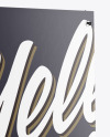 Banner Stand Mockup Halfside View In Indoor Advertising Mockups On Yellow Images Object Mockups