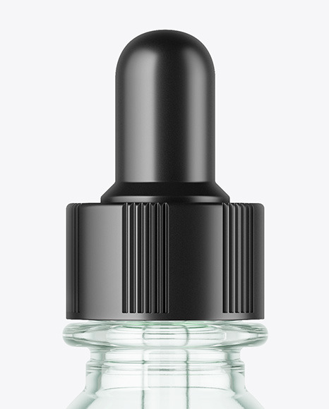 Clear Glass Dropper Bottle Mockup PSD #2