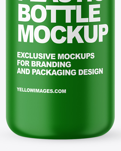 Matte Plastic Bottle Mockup PSD #6