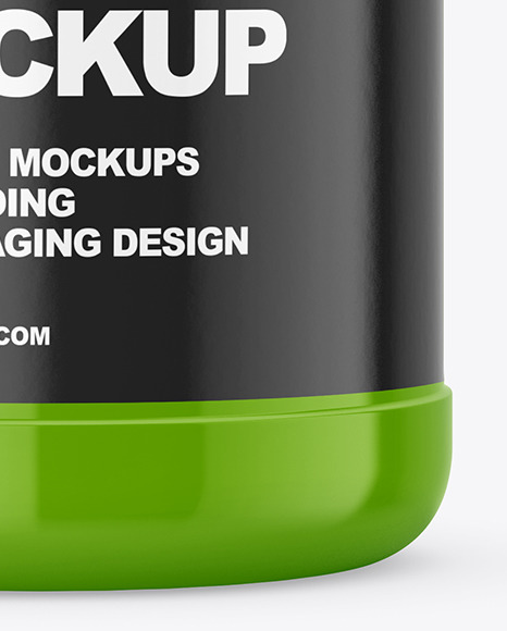 Glossy Protein Jar Mockup PSD #4