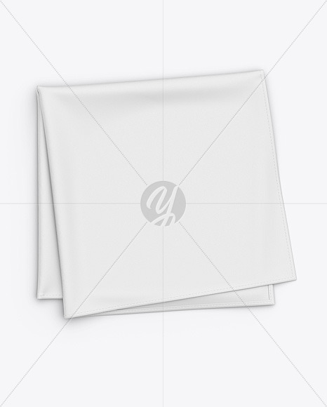 Download Pocket Square Mockup Top View In Apparel Mockups On Yellow Images Object Mockups