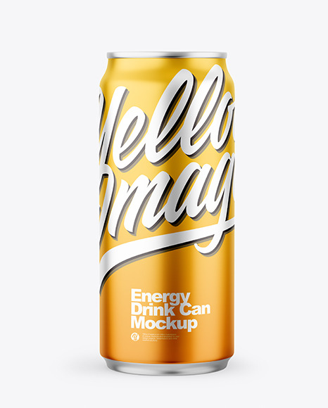Matte Metallic Drink Can Mockup PSD #2