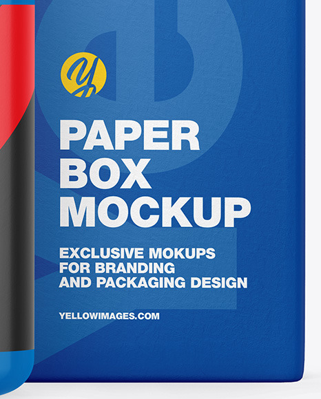 Pills Bottle W Paper Box Mockup In Bottle Mockups On Yellow Images Object Mockups