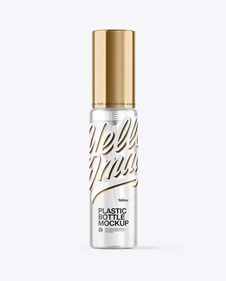 Clear Spray Bottle Mockup