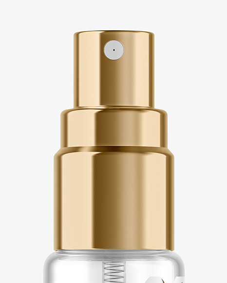 Clear Spray Bottle Mockup PSD #1