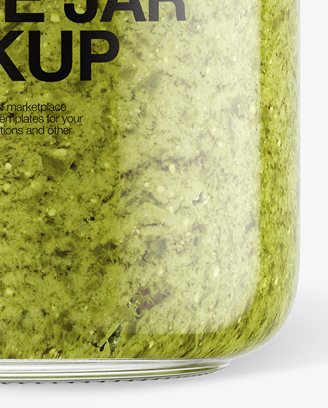 Download Glass Pesto Sauce Jar With Paper Cap Mockup In Jar Mockups On Yellow Images Object Mockups