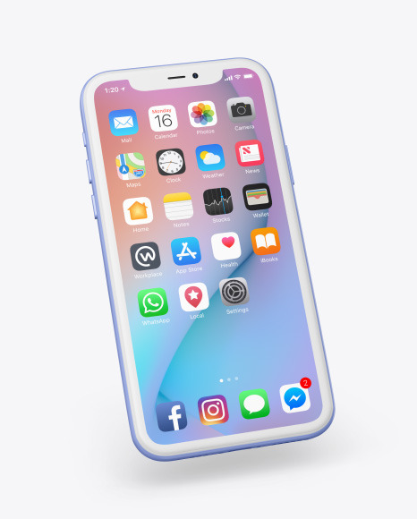 Iphone Clay Mockup Free Psd