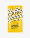 Download Glossy Sachet Mockup In Sachet Mockups On Yellow Images Object Mockups PSD Mockup Templates