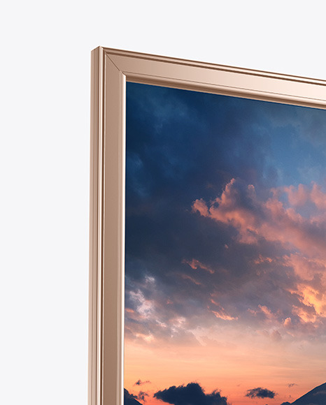 Citylight Metallic LED Stand Mockup PSD #1