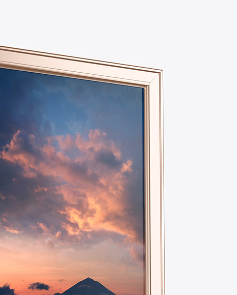 Citylight Metallic LED Stand Mockup PSD #7