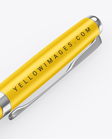 Metallic Pen w  Matte Finish Mockup PSD #5