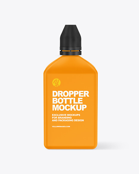 Matte Dropper Bottle Mockup