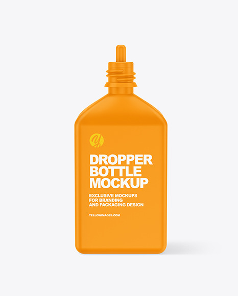 Matte Dropper Bottle Mockup PSD #2
