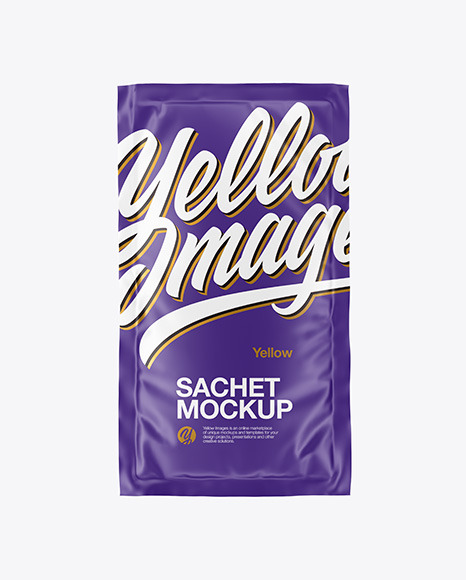 Download Matte Sachet Mockup In Sachet Mockups On Yellow Images Object Mockups