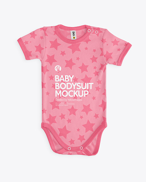 Download Baby Bodysuit Mockup In Apparel Mockups On Yellow Images Object Mockups