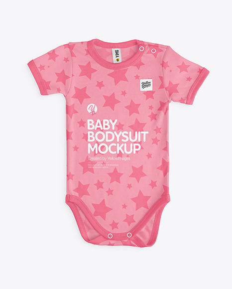 Download Baby Bodysuit Mockup Back Side Top View - Free PSD Mockups ...