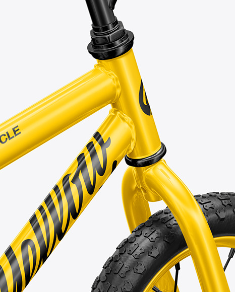 Download Children Bike Mockup Back Half Side View In Vehicle Mockups On Yellow Images Object Mockups Yellowimages Mockups