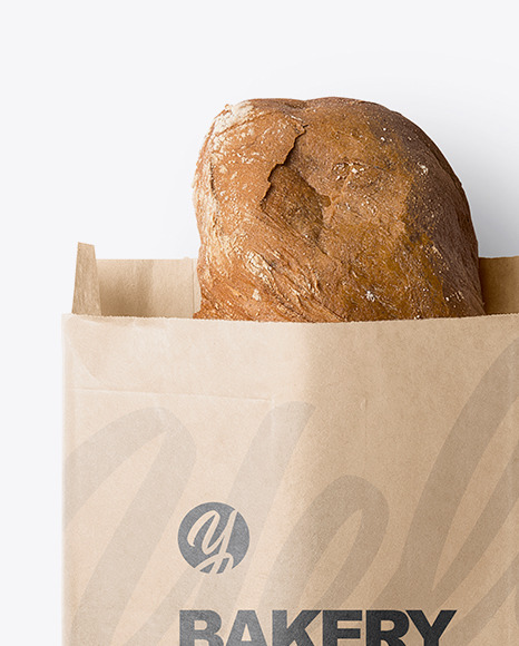 Download Kraft Paper Bakery Bag Mockup In Bag Sack Mockups On Yellow Images Object Mockups