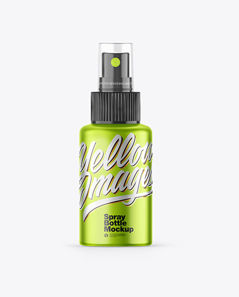 Download Metallic Spray Bottle Mockup In Bottle Mockups On Yellow Images Object Mockups