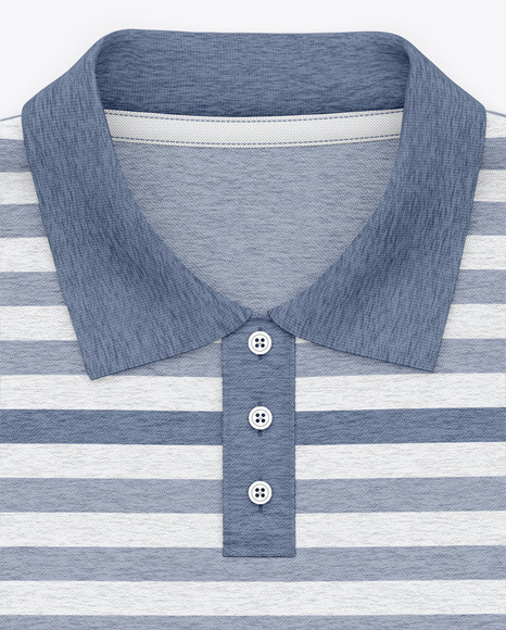 Download Classic Heather Short Sleeve Polo Shirt Top View In Apparel Mockups On Yellow Images Object Mockups