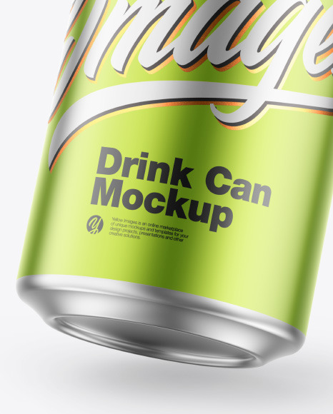 Matte Metallic Drink Can Mockup PSD #5