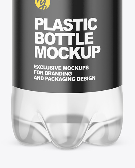 Clear Plastic Water Bottle Mockup PSD #1