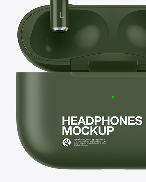 Matte Headphones Mockup