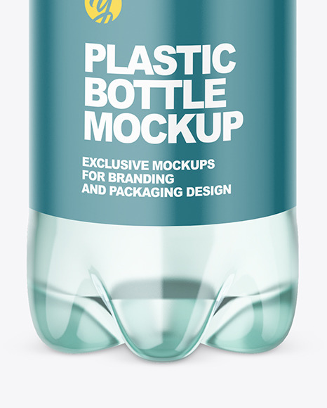Green Plastic Water Bottle Mockup PSD #1