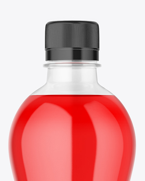Clear Plastic Drink Bottle Mockup PSD #2