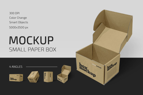 Download Free Gift Box Mockup In Free On Yellow Images Creative Store PSD Mockup Templates