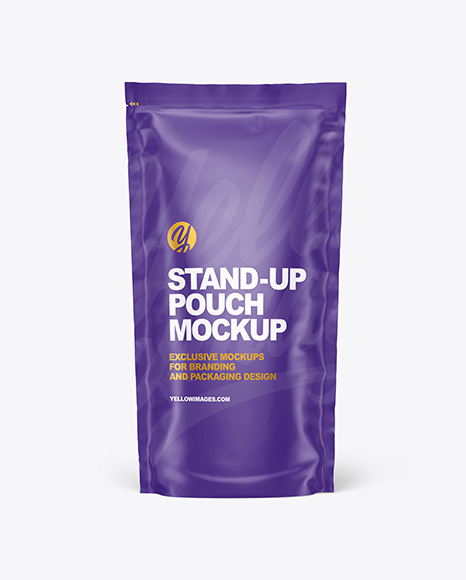 Matte Stand-up Pouch Mockup
