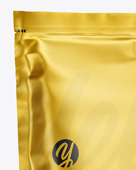 Metallic Stand up Pouch Mockup PSD #1