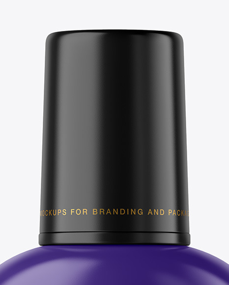 Matte Cosmetic Bottle with Pump Mockup PSD #5