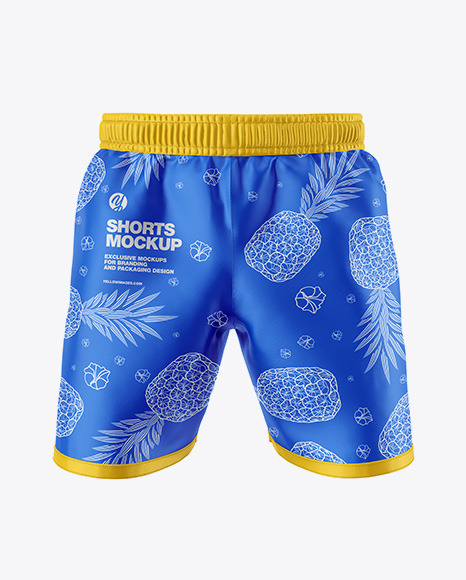 Download Men's Shorts Mockup in Apparel Mockups on Yellow Images Object Mockups