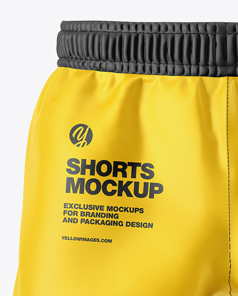 Download Men S Shorts Mockup In Apparel Mockups On Yellow Images Object Mockups